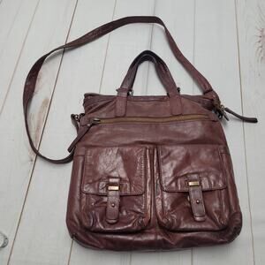 Latico large leather padded tote crossbody bag purse boho bohemian